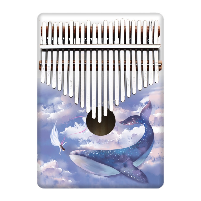 Musical Instruments Cartoon - Colorful 21 Key Kalimba Kids Cartoon