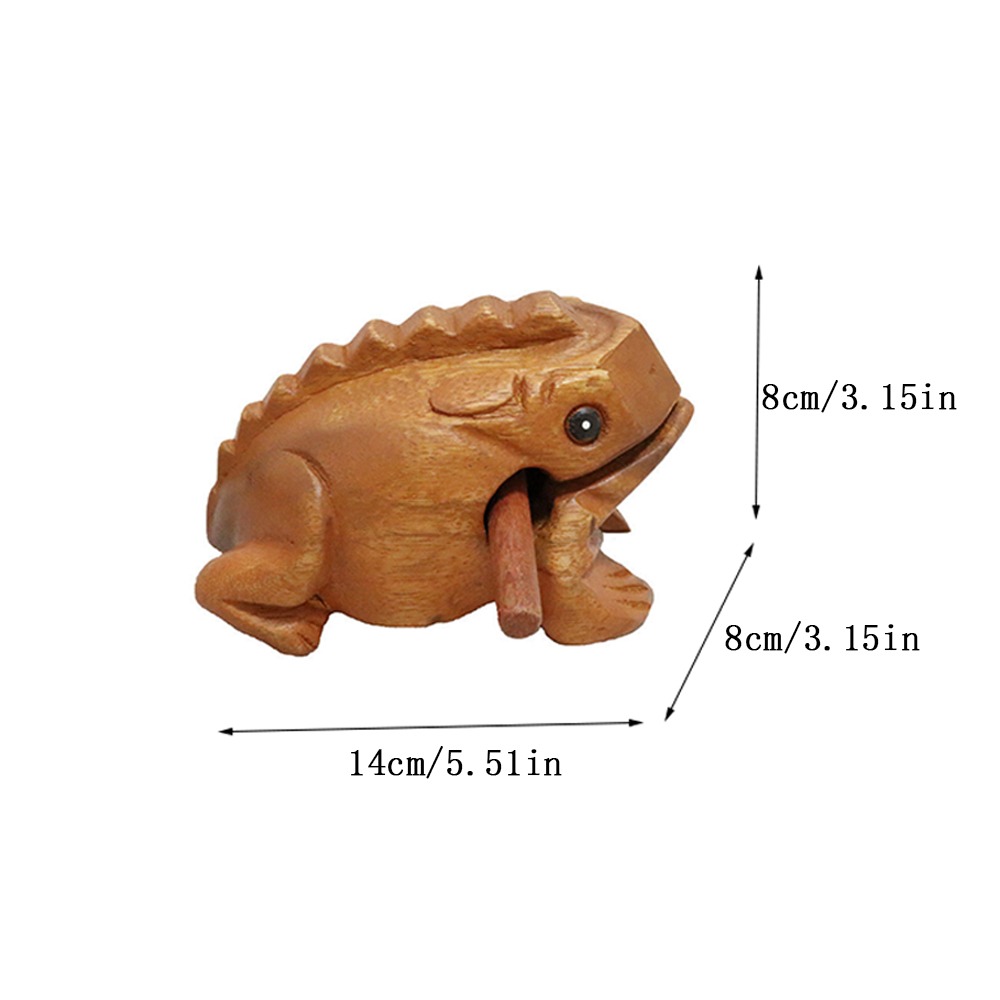 Musical Instrument Manufacturers - Portable Wooden Frog Guiro Rasp Handcrafted