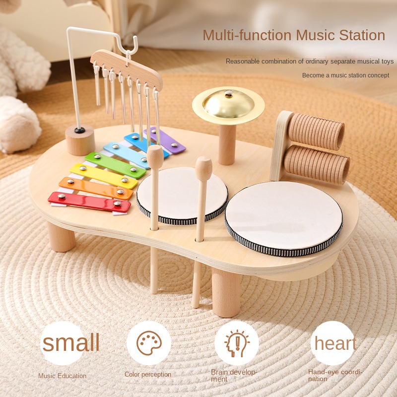 Musical Instrument For Babies - LazyChild Kids Educational Toy Wooden Music