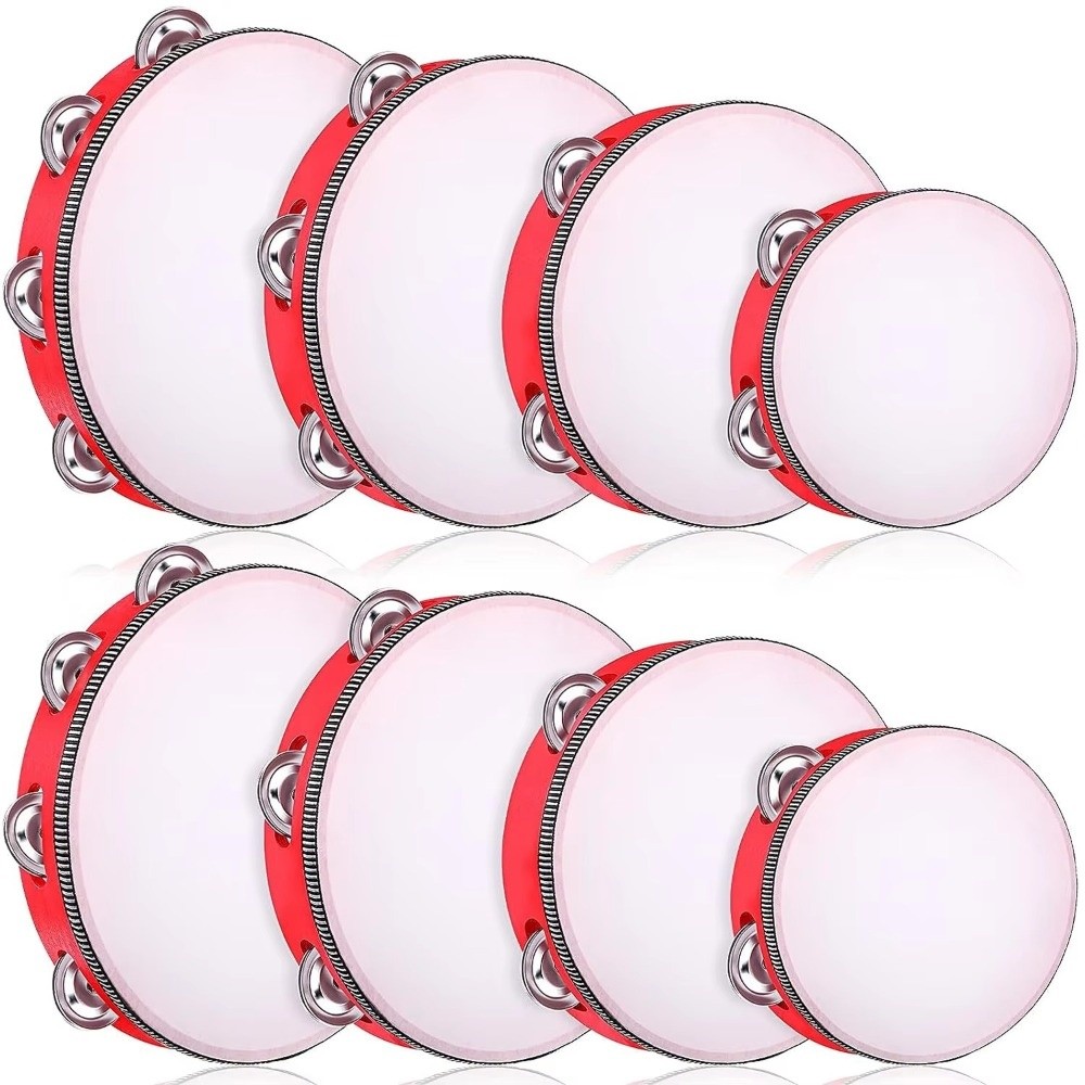 Musical Instrument Kids - 4/6/8/10 Inch Hand Held Drum Metal