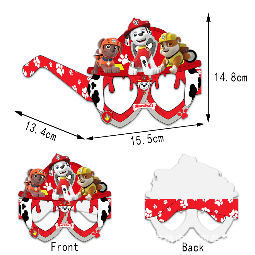 Musical Instrument Gong - Cartoon Paw Patrol Theme Glasses Birthday
