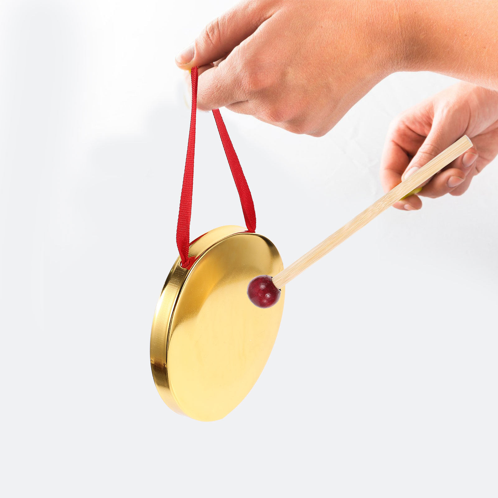 Musical Instrument Gong - 1Set Hand Held Gong Small Metal