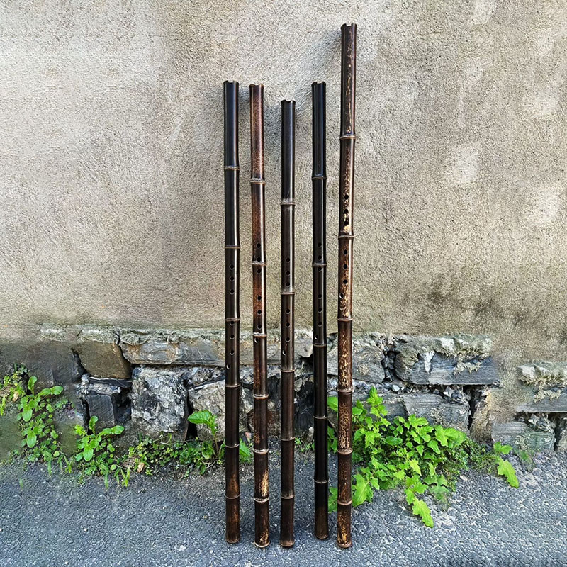 Musical Instrument Gong - 8 Holes Purple Bamboo Xiao G/F