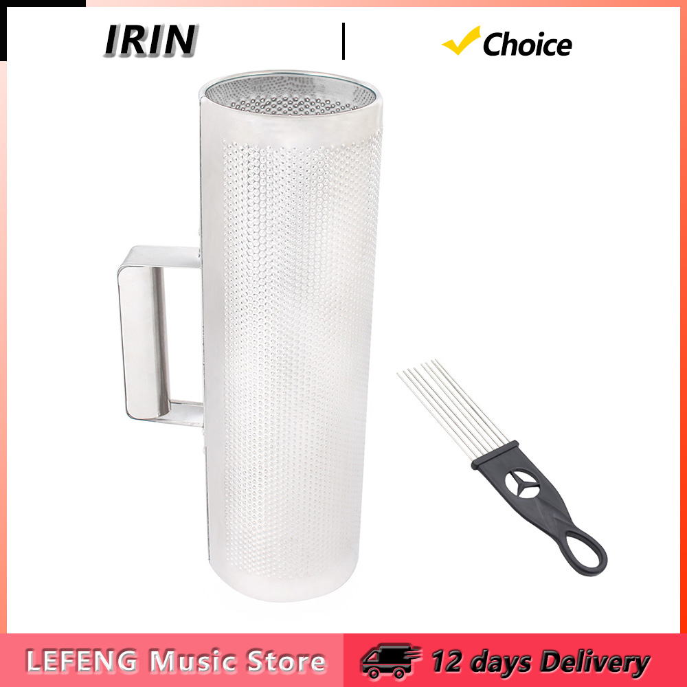 Guiro Scraper Instrument - IRIN Guiro Large Stainless Steel Guiro