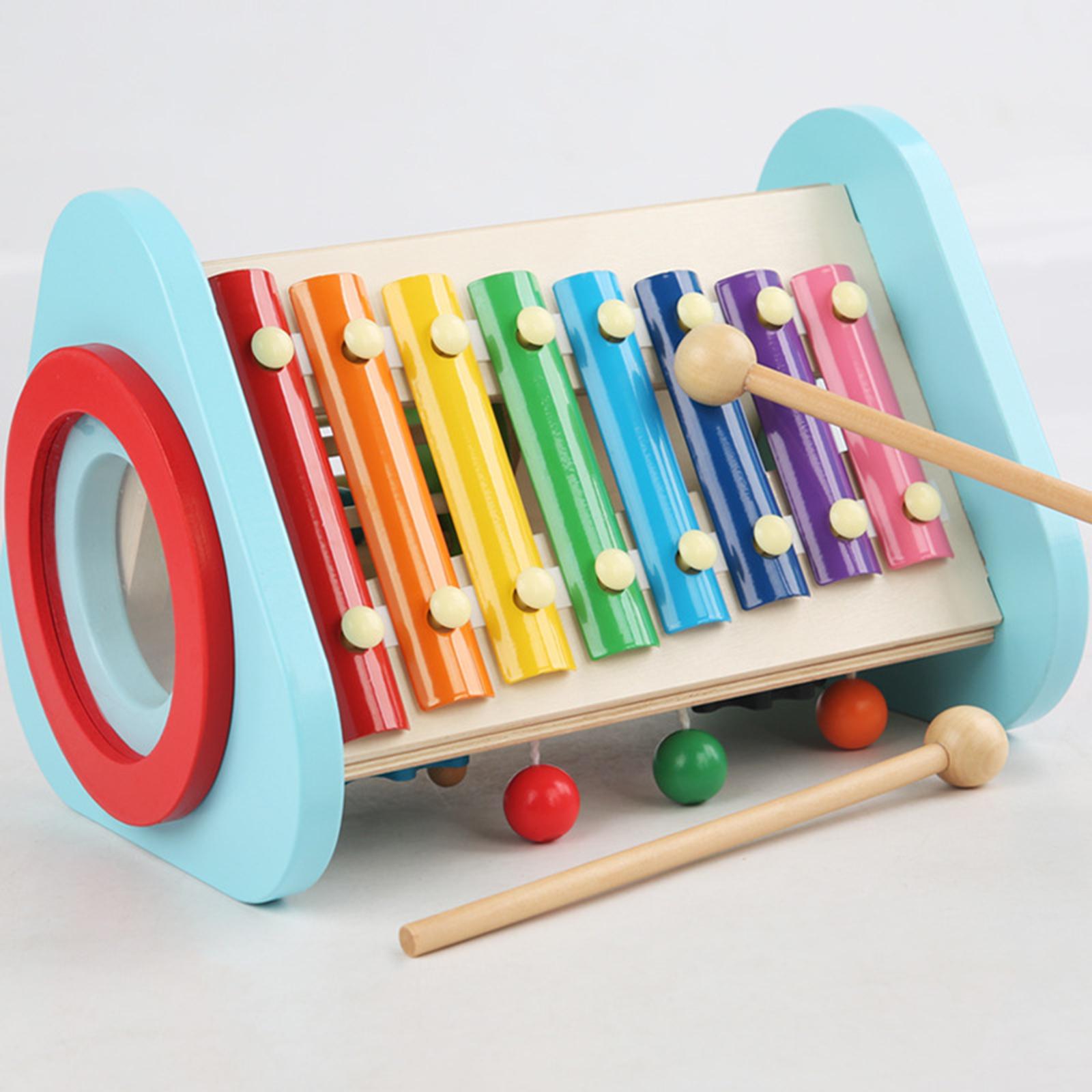 Musical Instrument For Toddlers - Wooden Music Toy Wood Learning Skill