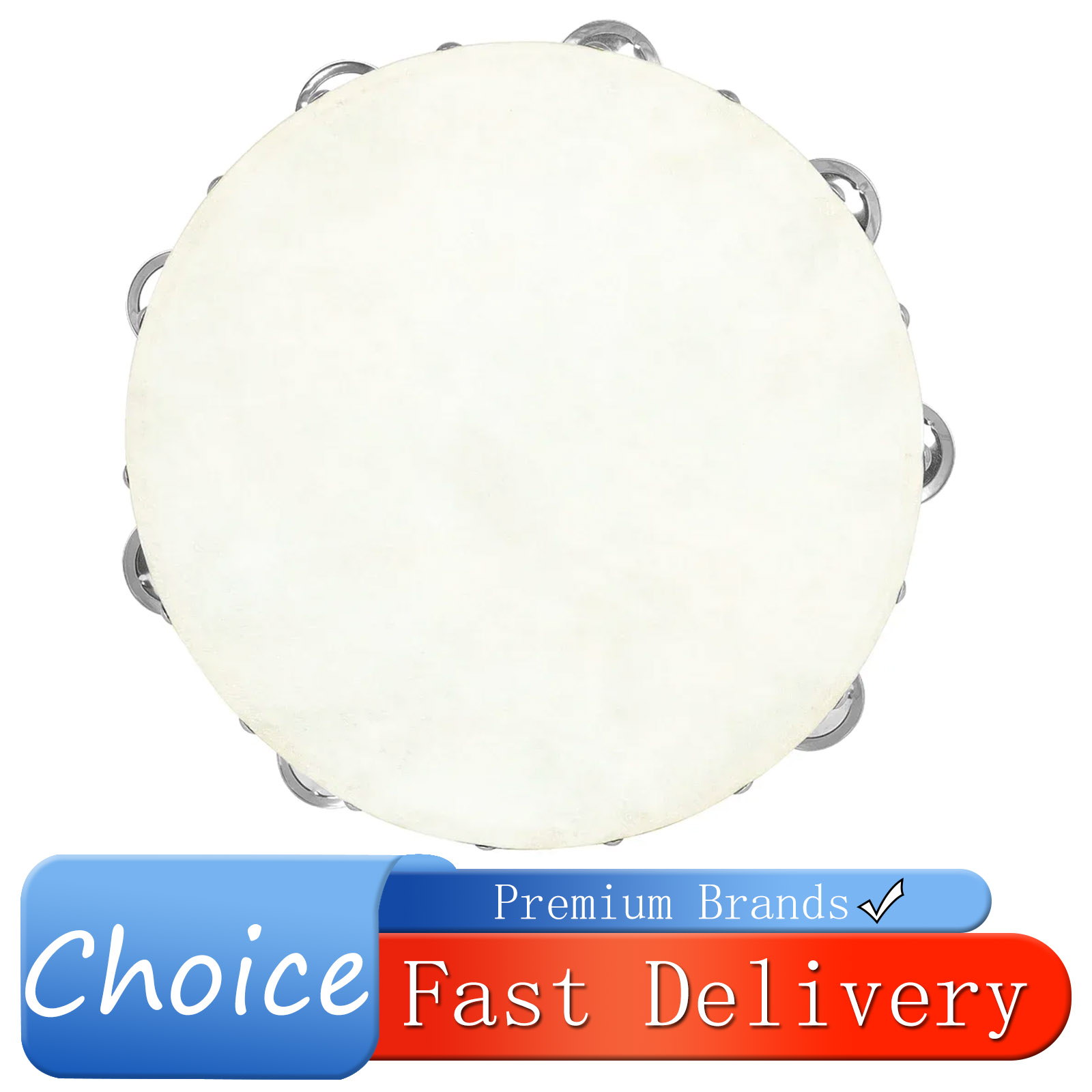 Musical Instrument For Babies - IRIN 10 Inches Tambourine Drums Sheepskin