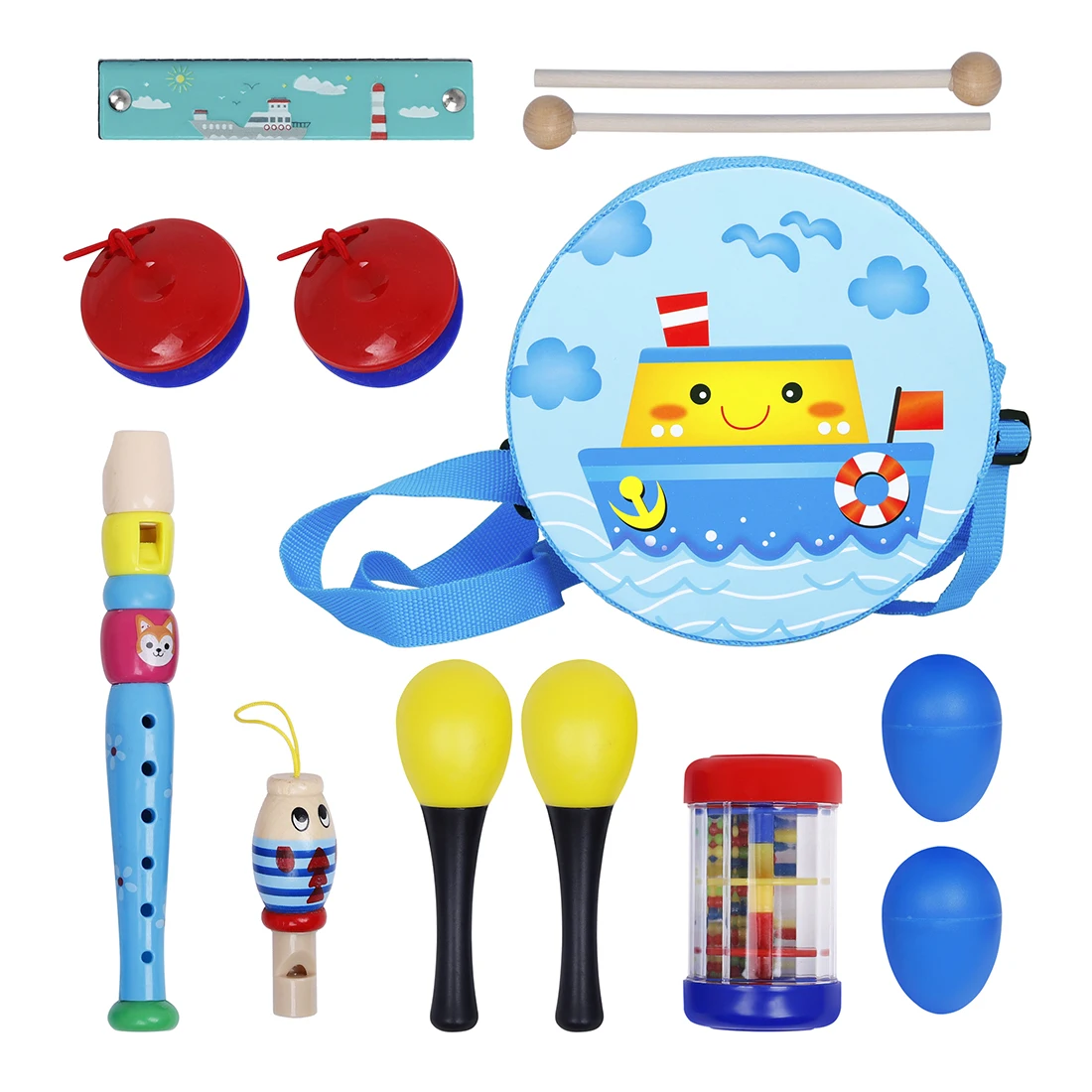 Orff Musical Instruments 8 Pcs - Musical Instrument For Toddlers 评论和价格