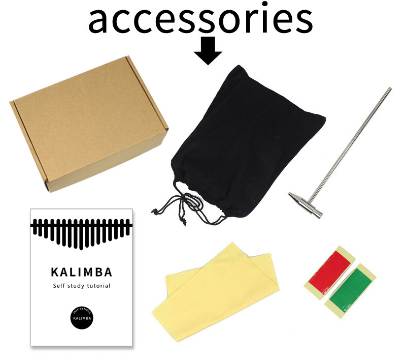 Colorful 21 Key Kalimba Kids C - Musical Instruments Cartoon 评论和价格