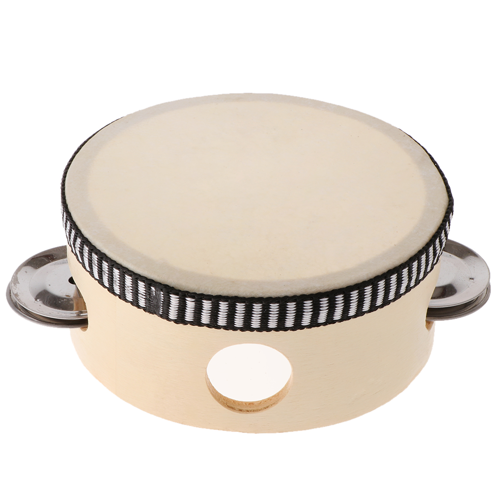 Wooden Musical Tambourine Beat - Musical Instrument Kids 评论和价格