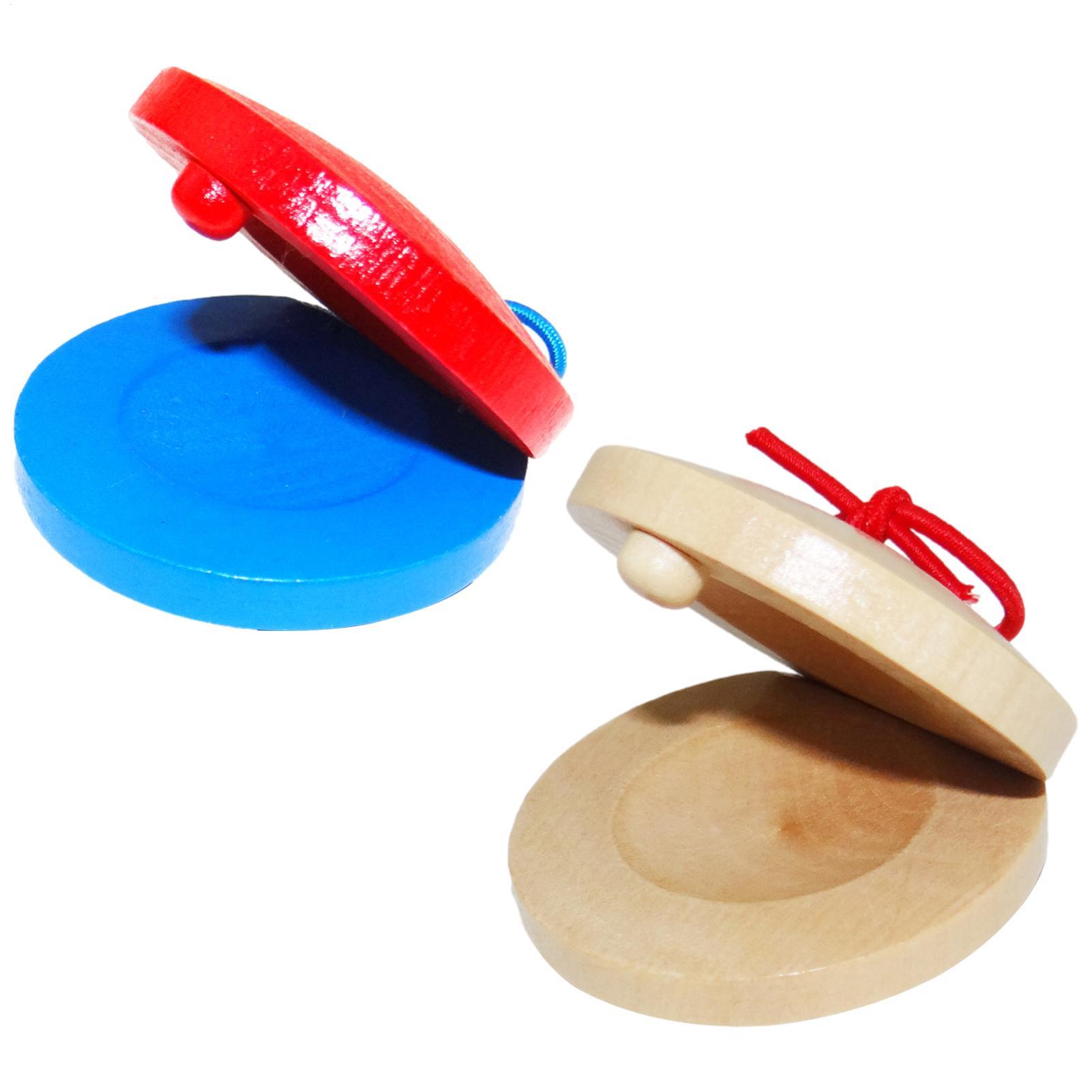 Wooden Castanets Kids Musical  - Musical Instrument For Toddlers 评论和价格