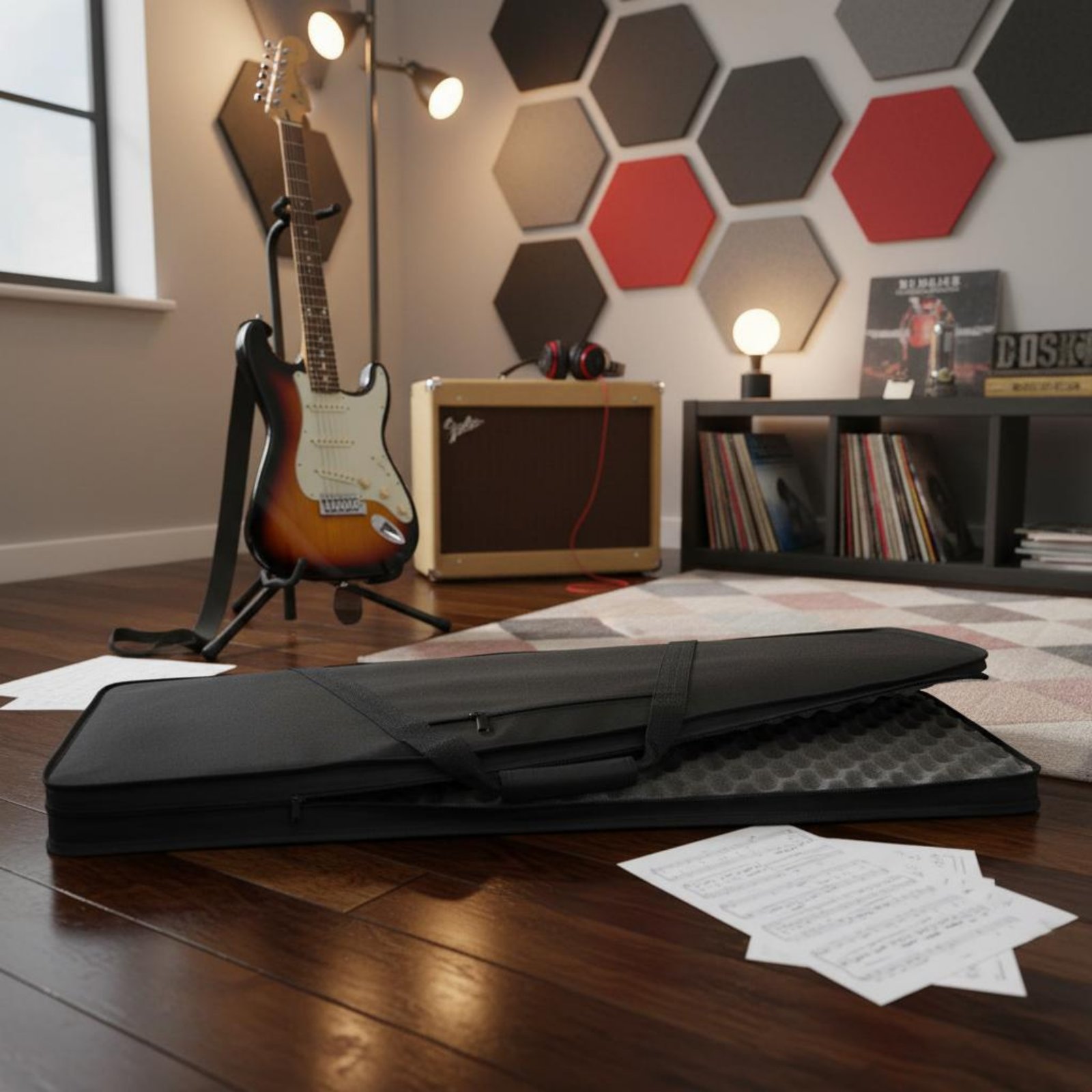 Lightweight Foam Guitar Case W - Musical Instrument Of 评论和价格