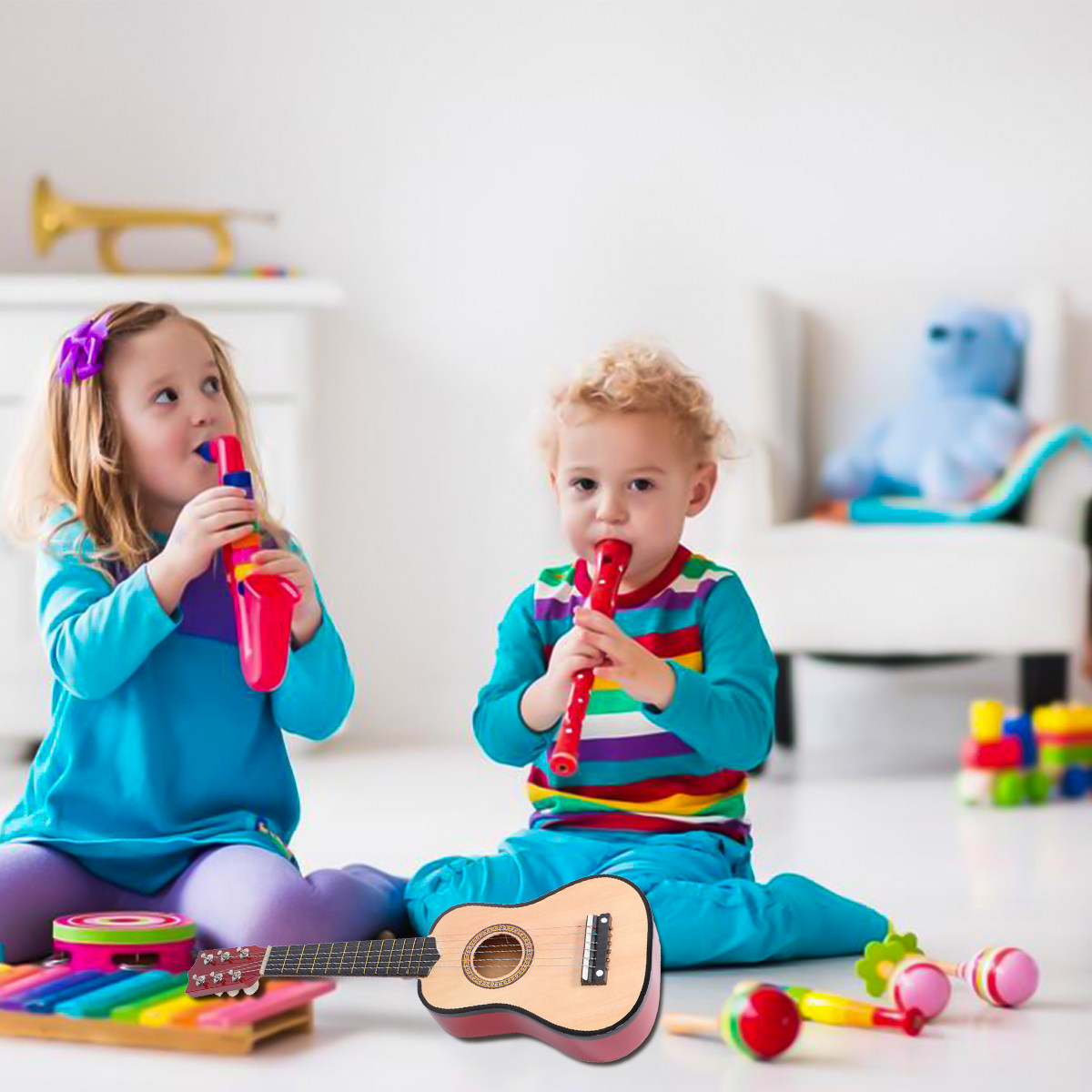 21Inch Children Acoustic Folk  - Musical Instrument Kids 评论和价格