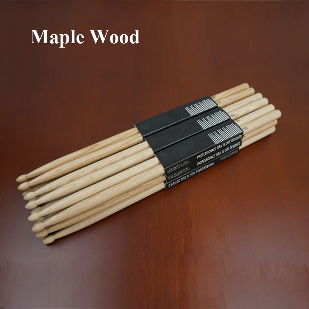 1 Pair 5A/7A Maple Wood Drumst - Musical Instrument Gong 评论和价格