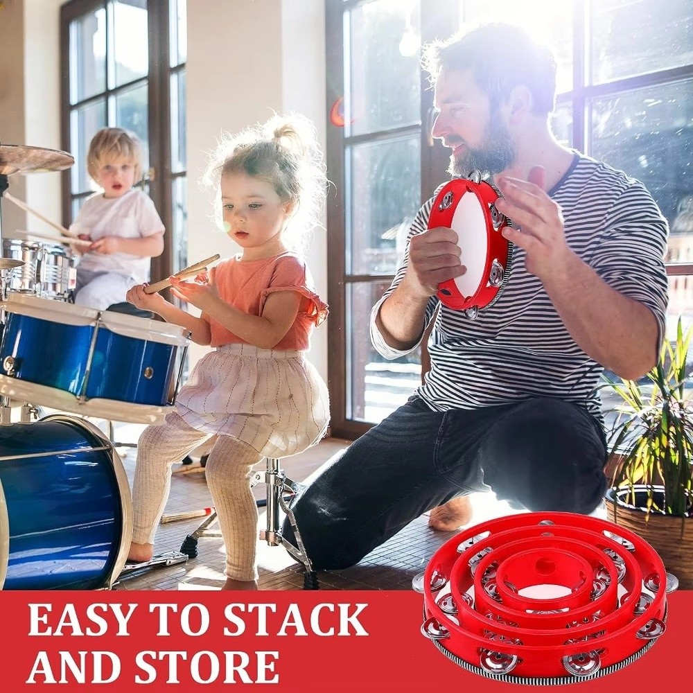 4/6/8/10 Inch Hand Held Drum M - Musical Instrument Kids 评论和价格