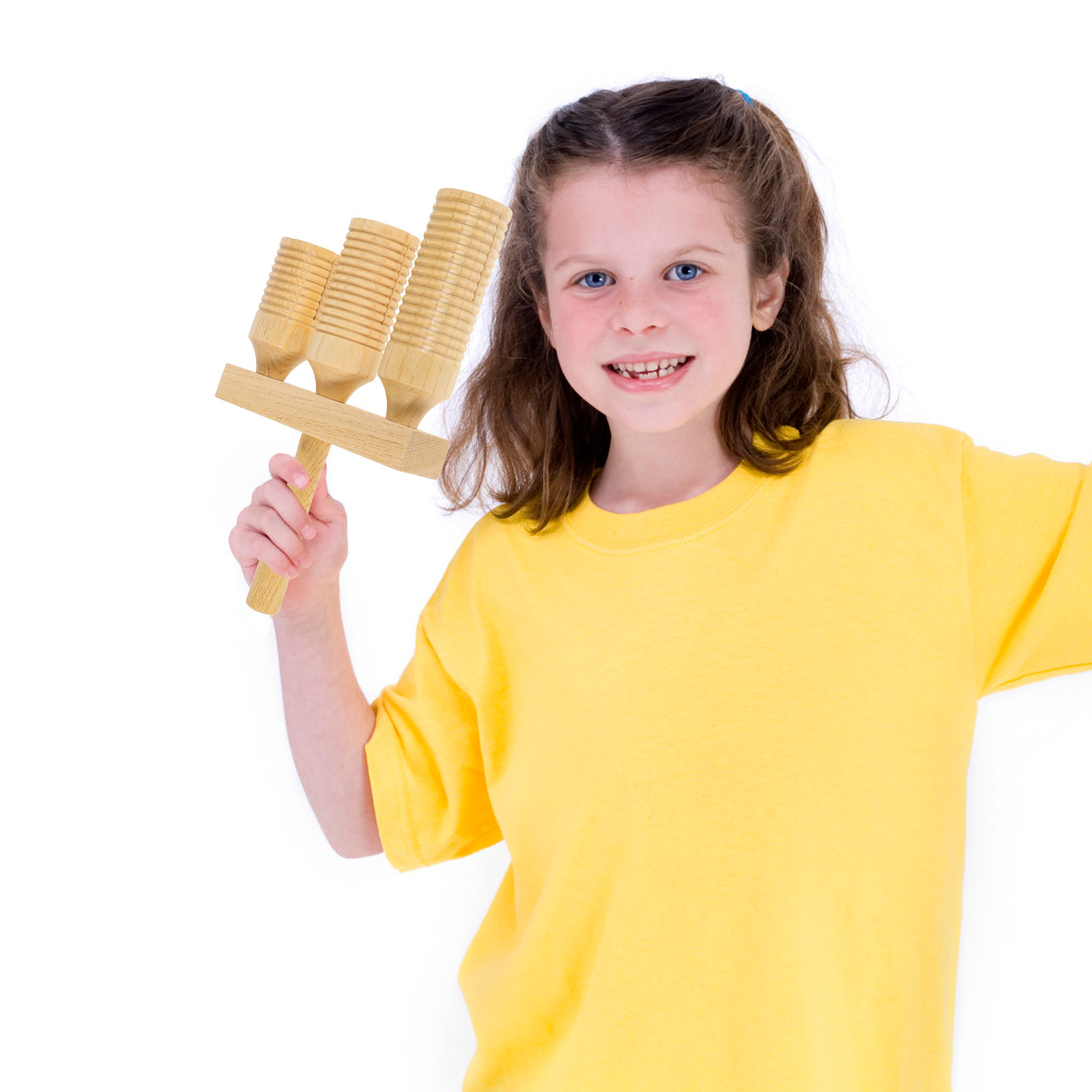 1Set Wooden Guiro Percussion I - Musical Instrument For Toddlers 评论和价格