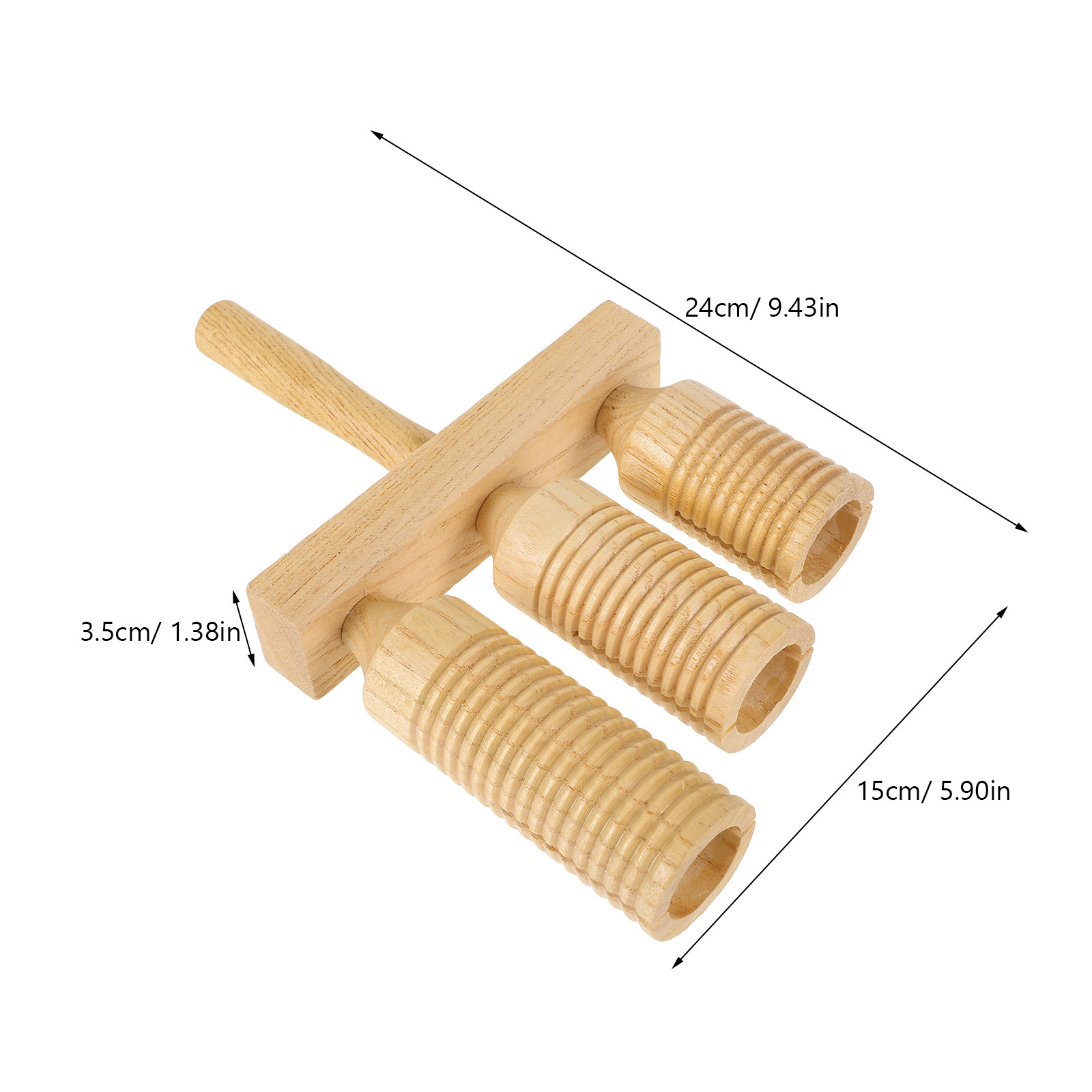 1Set Wooden Guiro Percussion I - Musical Instrument For Toddlers 评论和价格