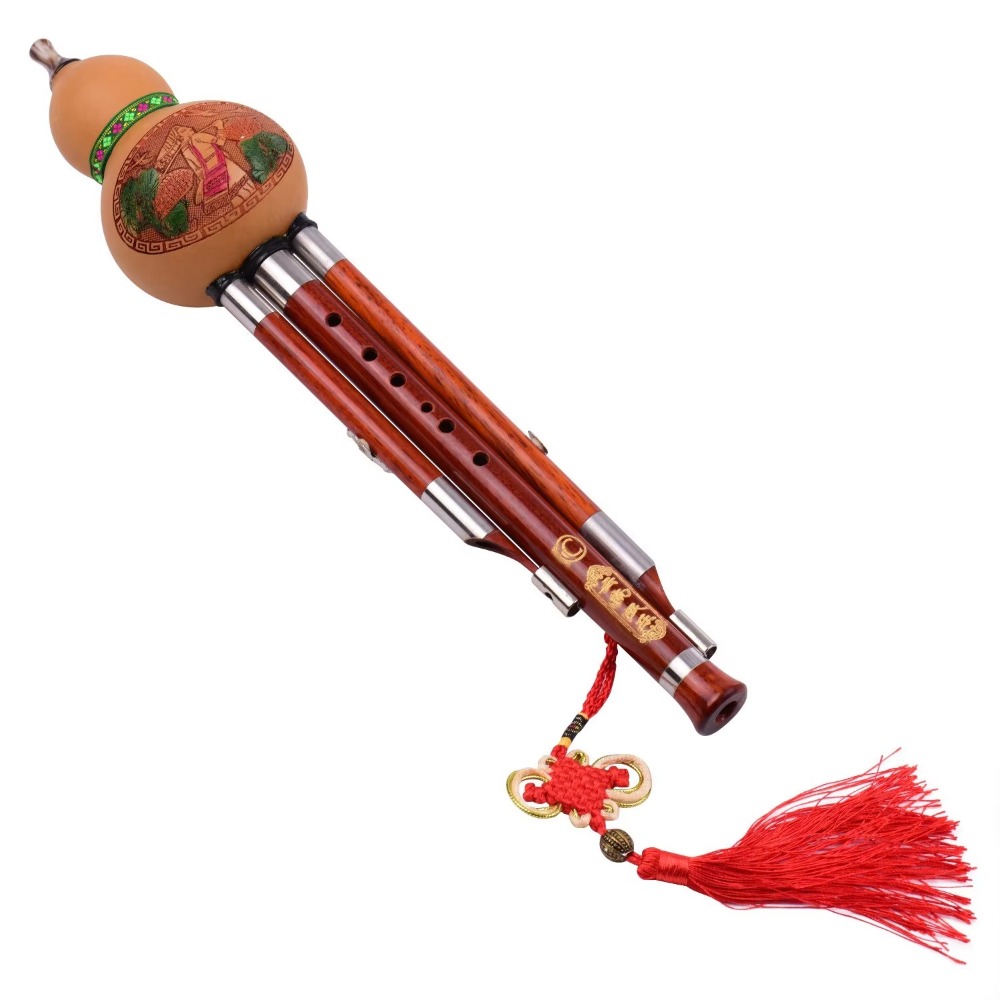 3-Tone C Key Hulusi Gourd Flut - Musical Instrument Of 评论和价格