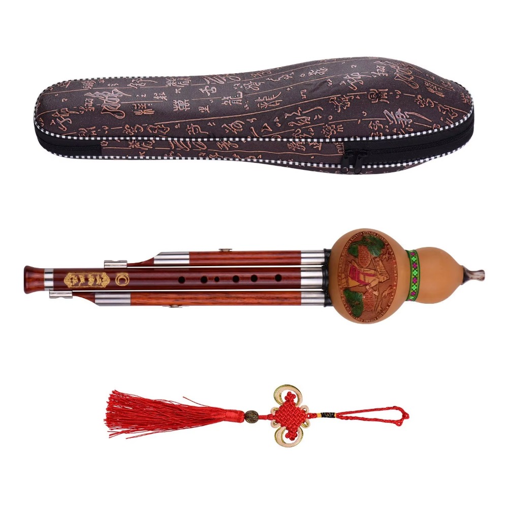 3-Tone C Key Hulusi Gourd Flut - Musical Instrument Of 评论和价格