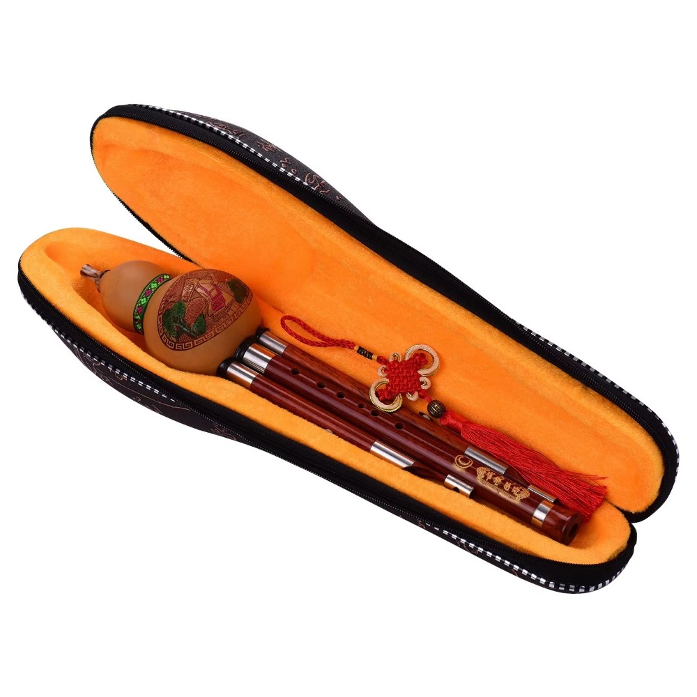 3-Tone C Key Hulusi Gourd Flut - Musical Instrument Of 评论和价格