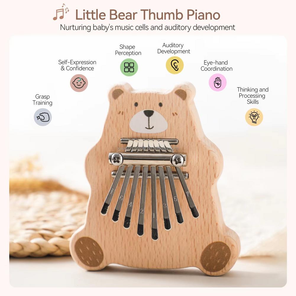 8 Key Mini Kalimba Portable Th - Musical Instrument For Babies 评论和价格