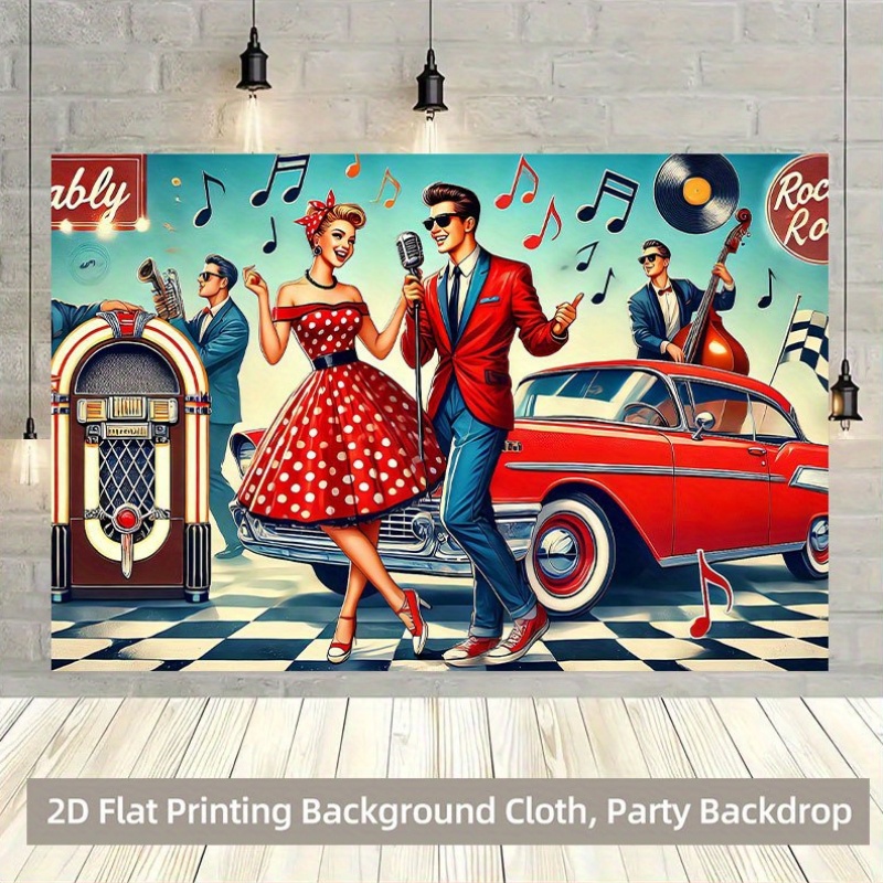 2D flat, 1pc retro music party - Musical Instrument Gong 评论和价格