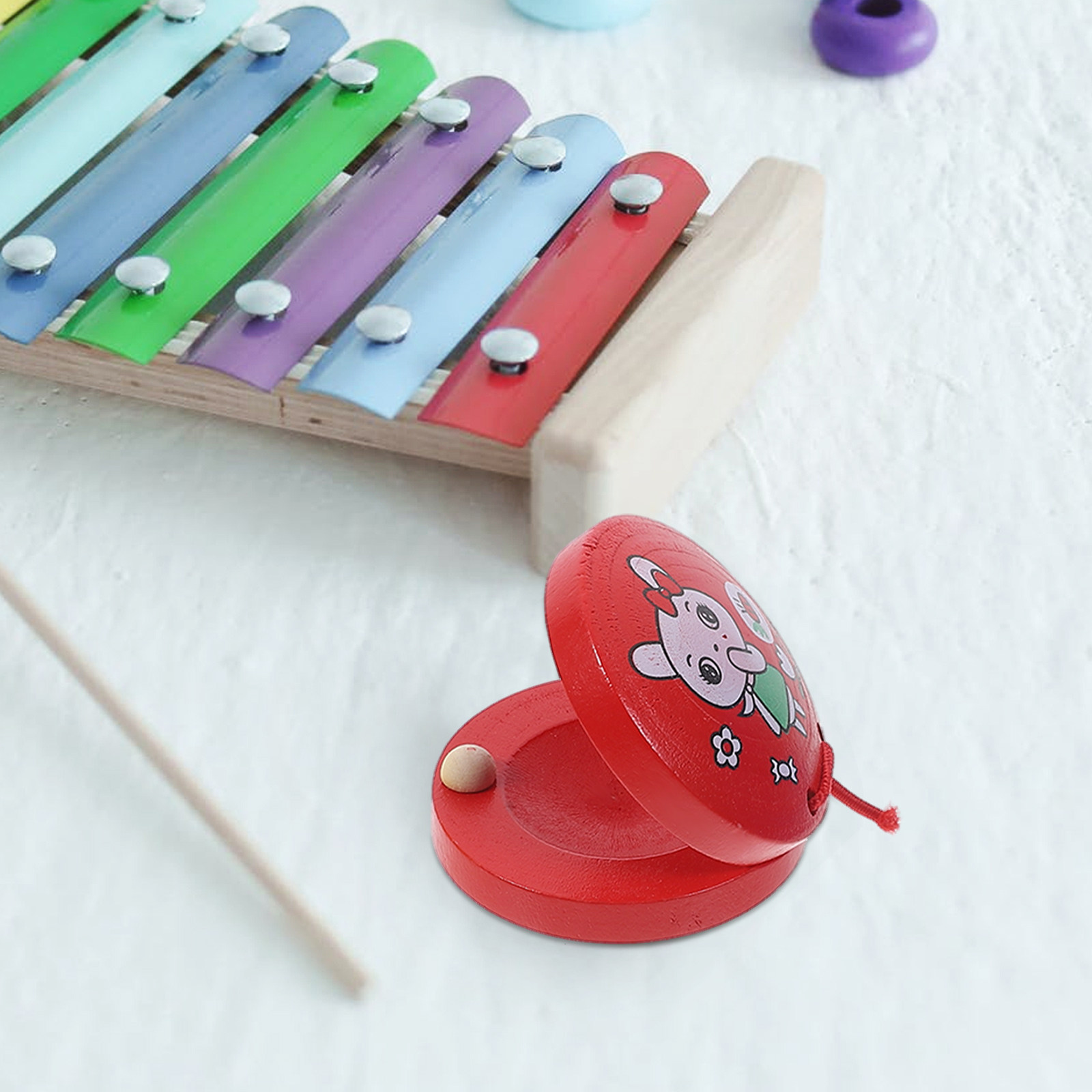 3Pcs Animal Castanet Early Edu - Musical Instruments Cartoon 评论和价格