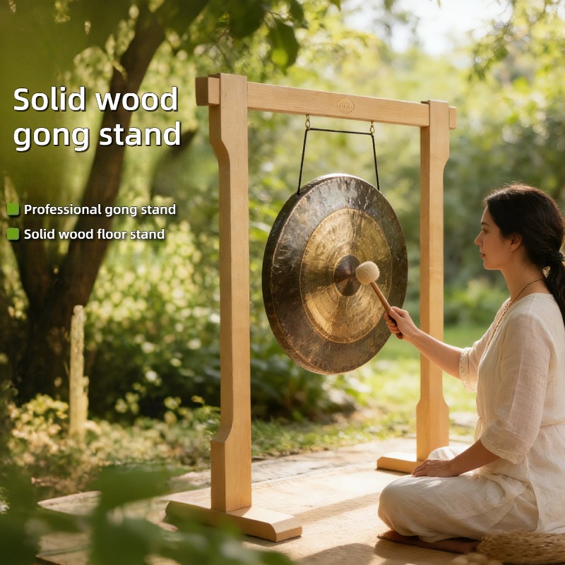 Solid Wood Bolded Gong Stand P - Musical Instrument Gong 评论和价格