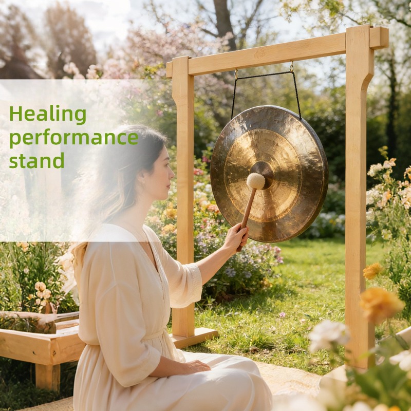 Solid Wood Bolded Gong Stand P - Musical Instrument Gong 评论和价格