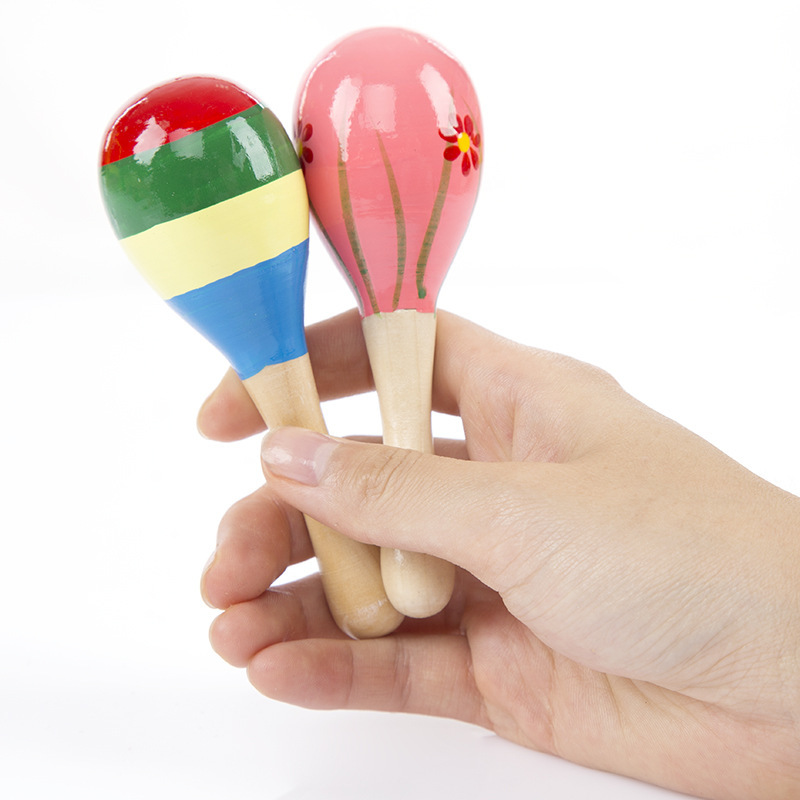 Sand Hammer Wooden Children Or - Musical Instrument For Babies 评论和价格