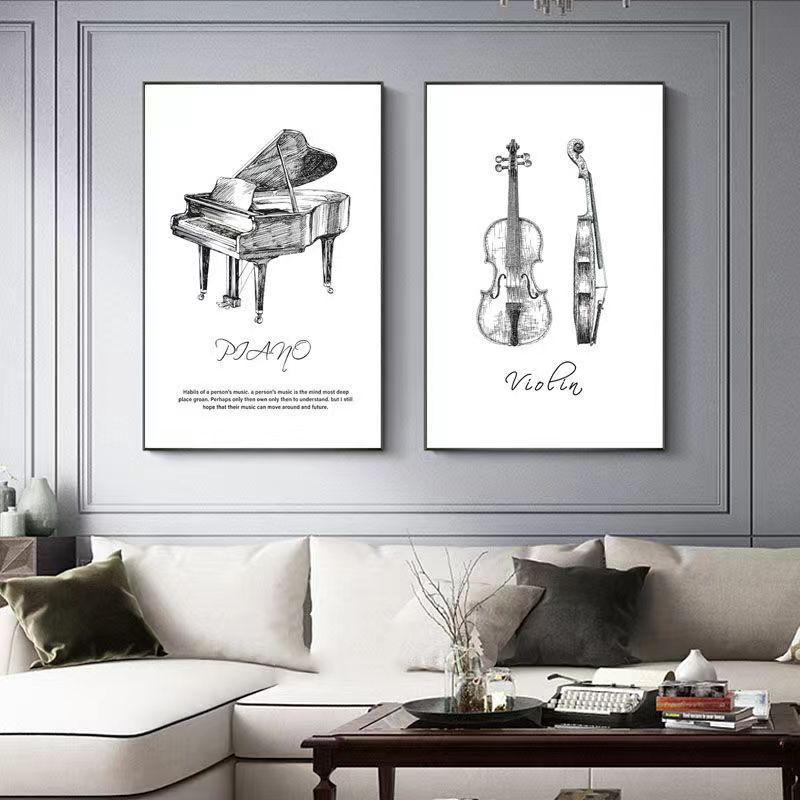 Canvas Painting Modern Minimal - Musical Instrument Manufacturers 评论和价格