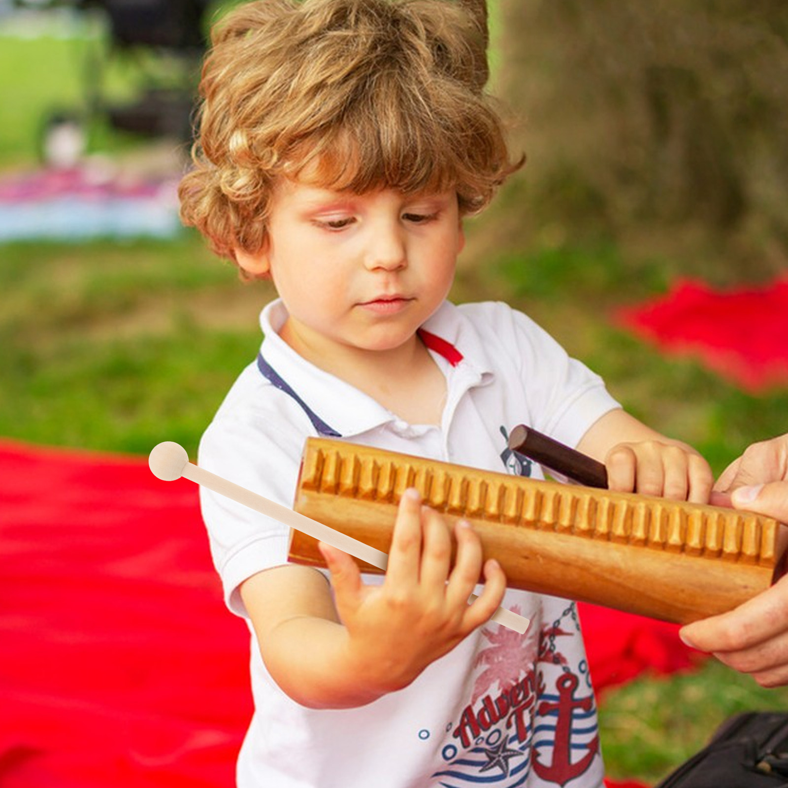 10Pcs Wood Drumsticks Mallets  - Musical Instrument For Toddlers 评论和价格