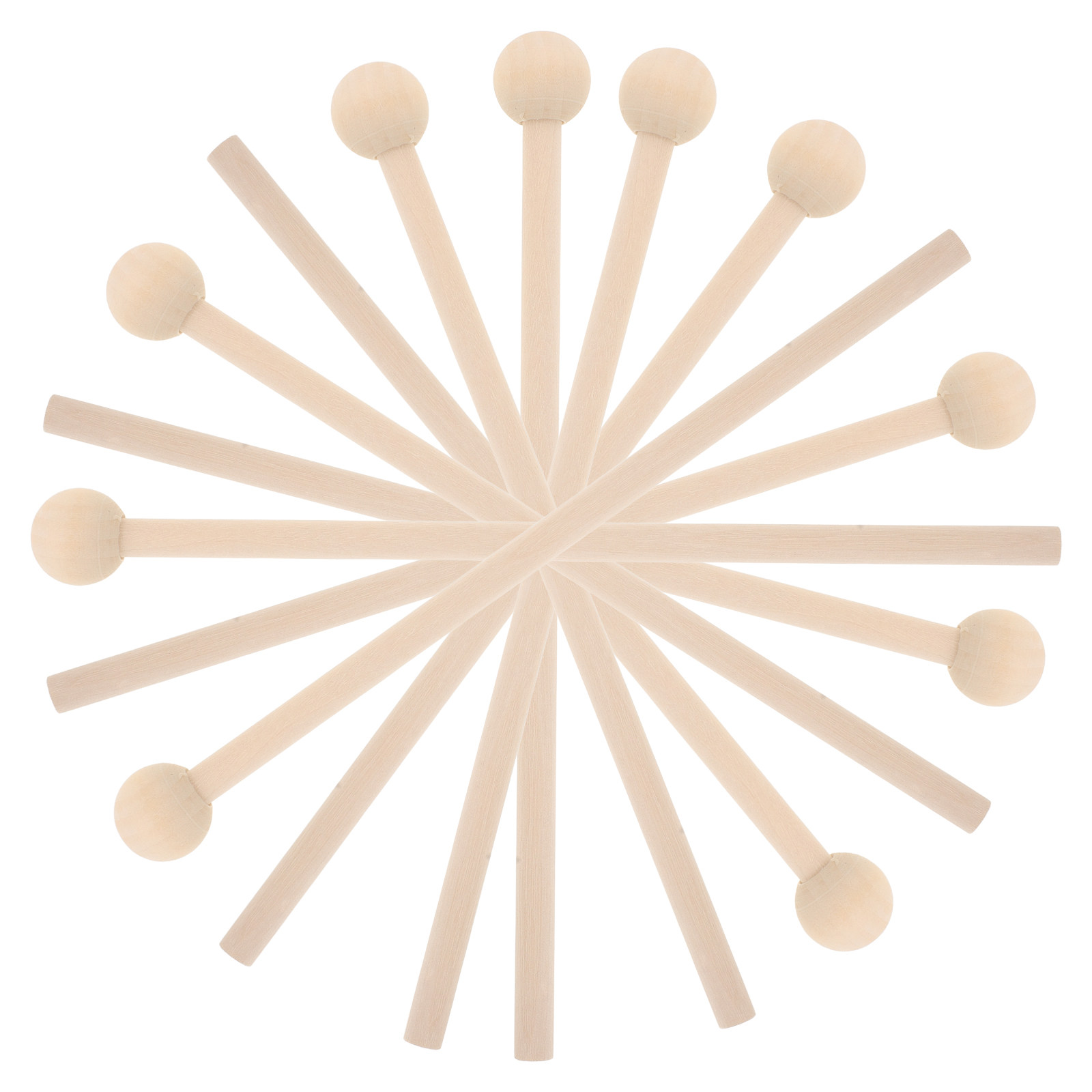 10Pcs Wood Drumsticks Mallets  - Musical Instrument For Toddlers 评论和价格