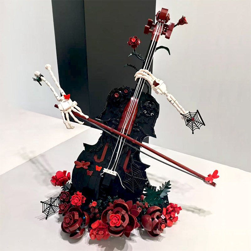 Creative Artist Skull Red Rose - Musical Instrument Manufacturers 评论和价格