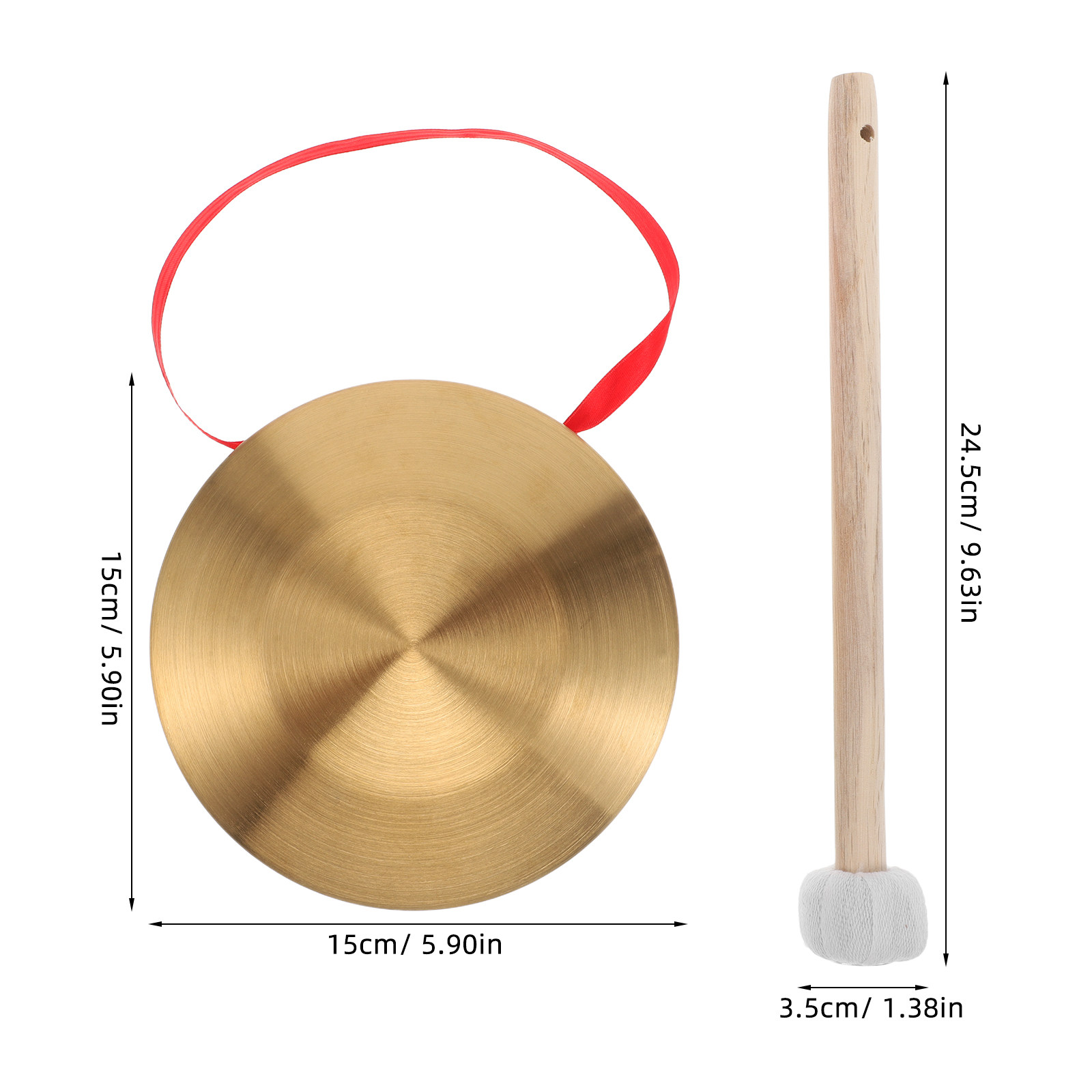 1Set Mini Chinese Handheld All - Musical Instrument Gong 评论和价格