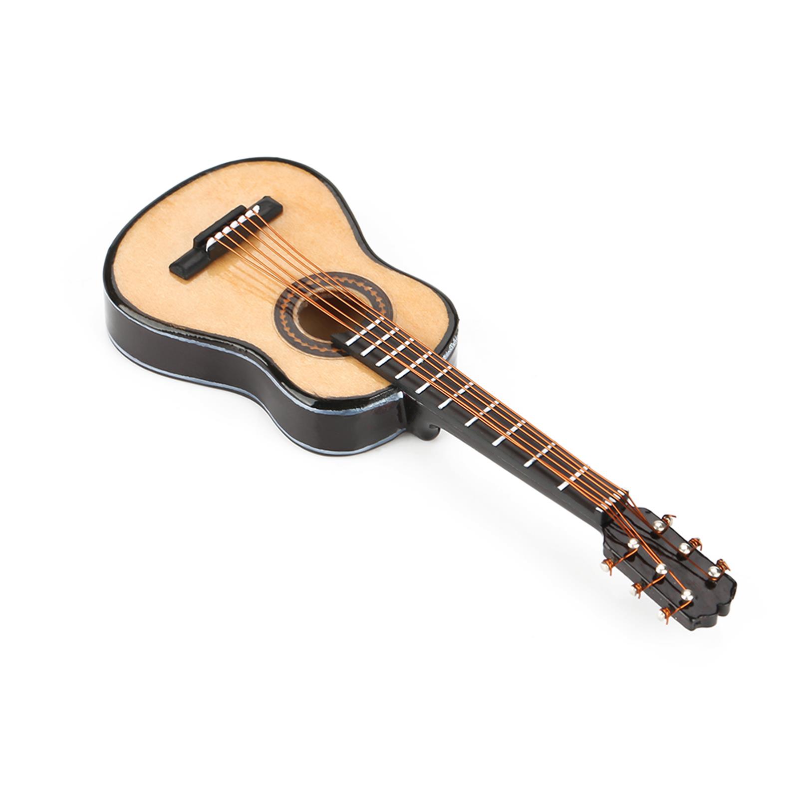 10cm Wooden Guitar Model Minia - Musical Instrument Manufacturers 评论和价格