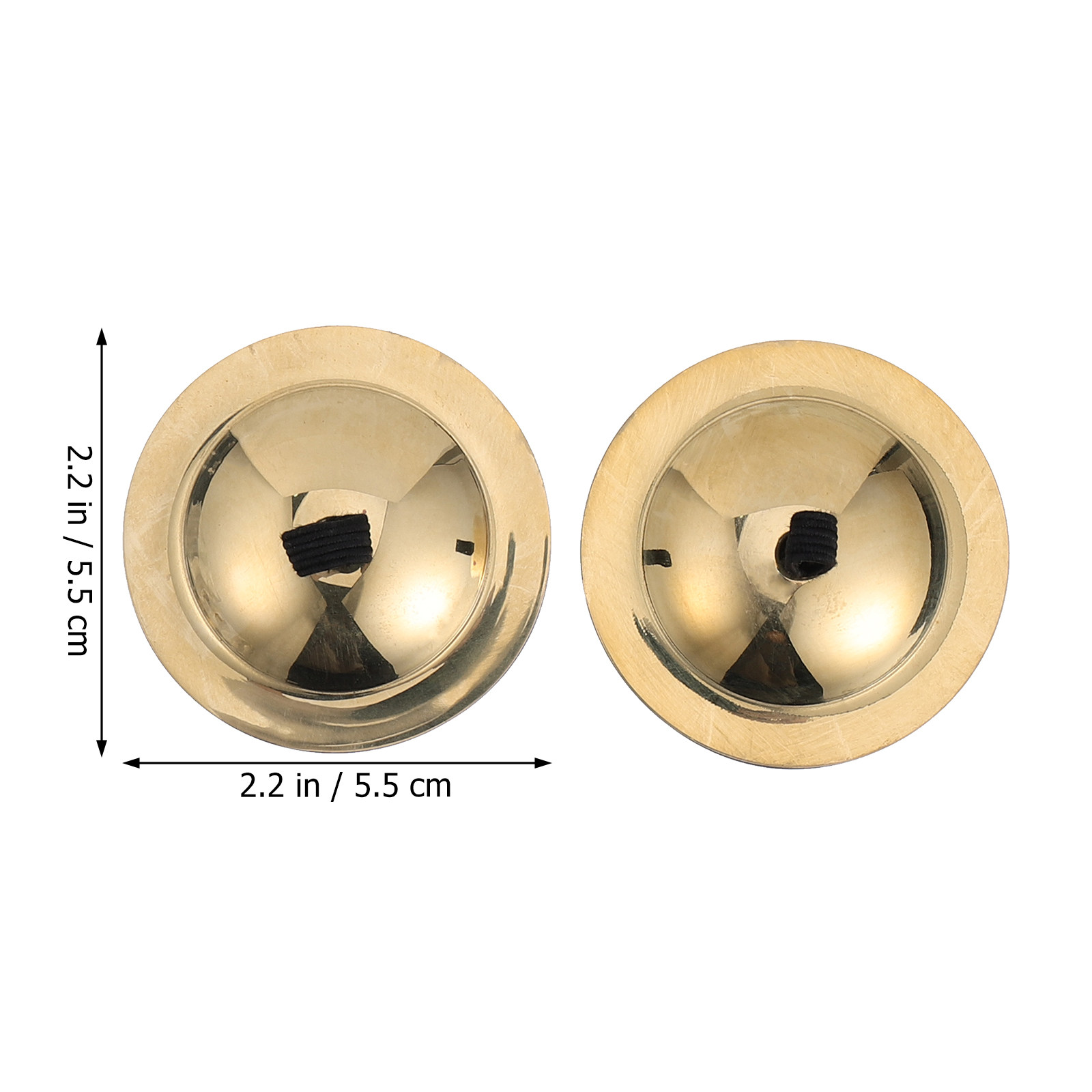 2Pairs Copper Finger Cymbals M - Musical Instrument Kids 评论和价格