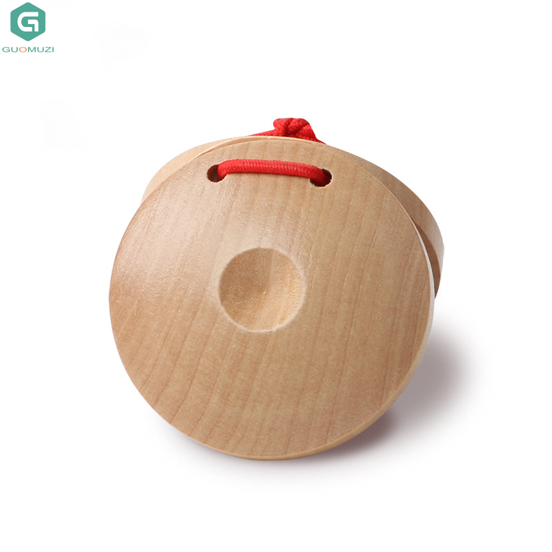 1PCS Castanets Wooden Castanet - Musical Instrument For Toddlers 评论和价格