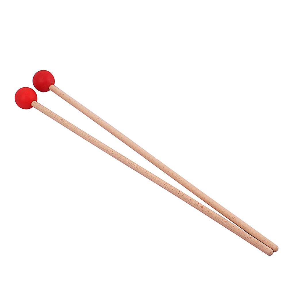 1Pair Large Drum Mallets Wood  - Musical Instrument Gong 评论和价格