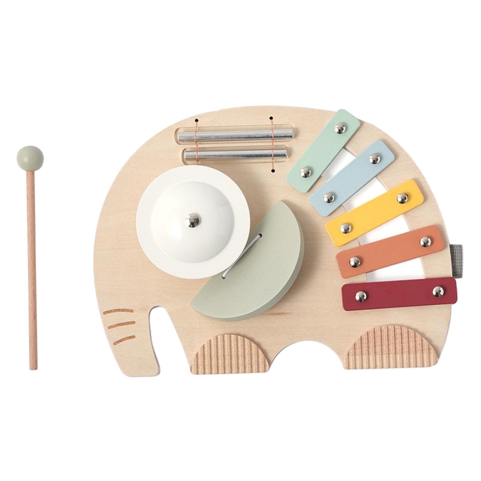 5 Note Wood Xylophone Hand Kno - Musical Instrument For Toddlers 评论和价格