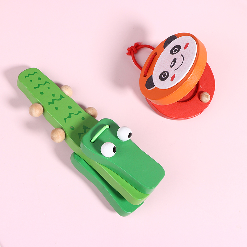 1Pc Kids Cartoon Wooden Crocod - Musical Instruments Cartoon 评论和价格