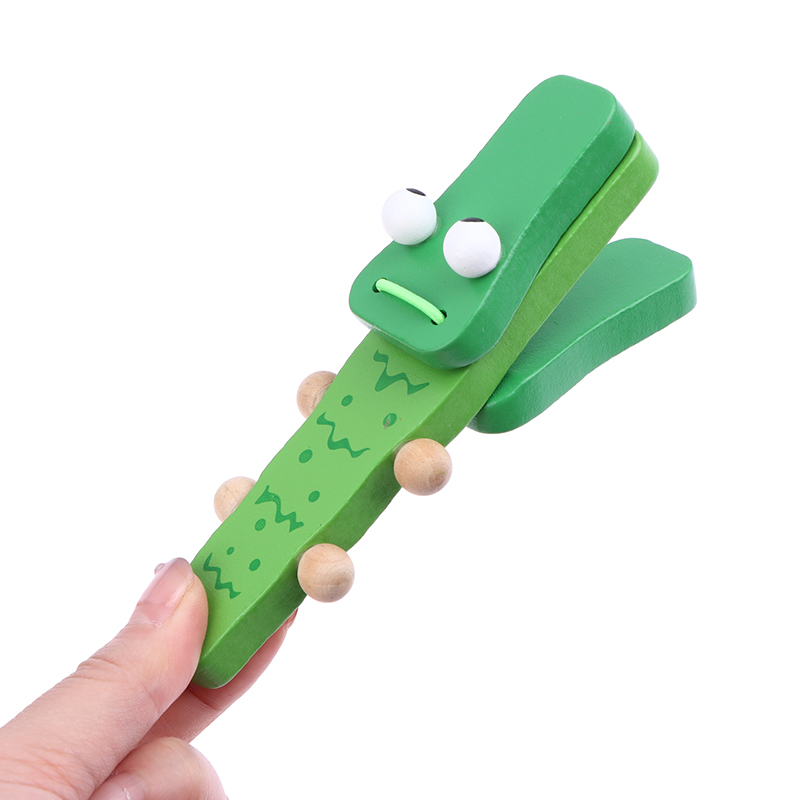 1Pc Kids Cartoon Wooden Crocod - Musical Instruments Cartoon 评论和价格