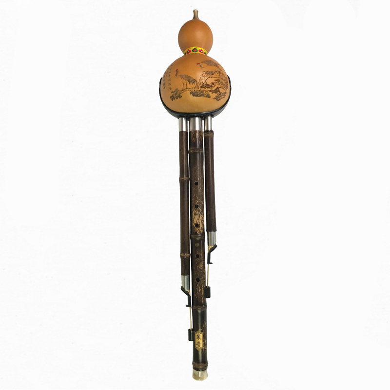 Hulusi Bass Black Bamboo Gourd - Musical Instrument Gong 评论和价格